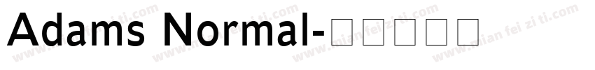 Adams Normal字体转换
